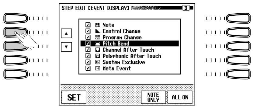 YAMAHA CVP-109-107-105-700 - Select an event type. - 1