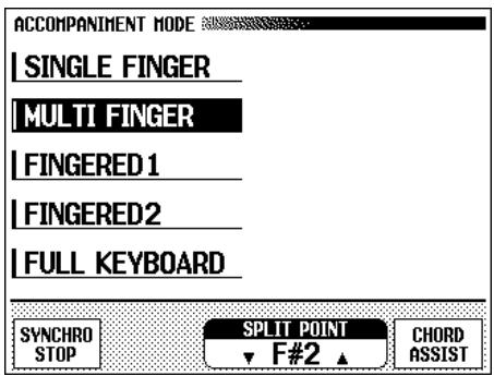 YAMAHA CVP-109-107-105-700 - ■ Displaying the Auto Accompaniment Settings - 2