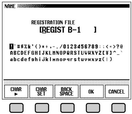 YAMAHA CVP-109-107-105-700 - Edit the registration name. - 2