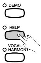YAMAHA CVP-109-107-105-700 - Exit the Help mode. - 1