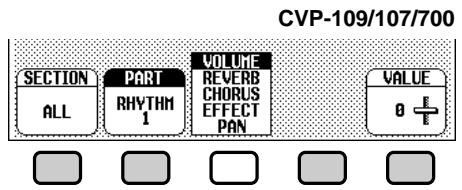 YAMAHA CVP-109-107-105-700 - Select the section and part. - 1