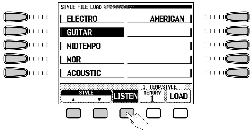 YAMAHA CVP-109-107-105-700 - Select a style file. - 1
