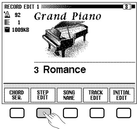 YAMAHA CVP-109-107-105-700 - Select the Step Edit function. - 1