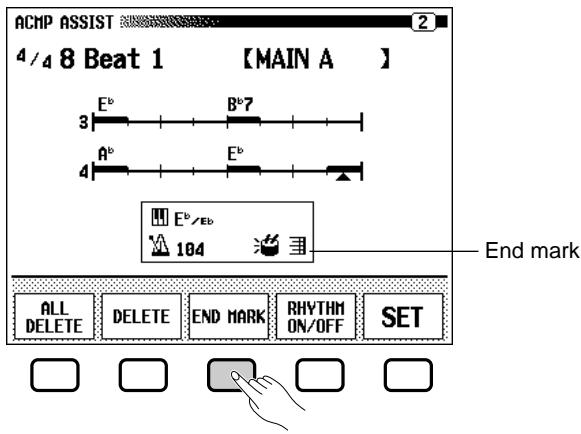 YAMAHA CVP-109-107-105-700 - Set the end mark - 1