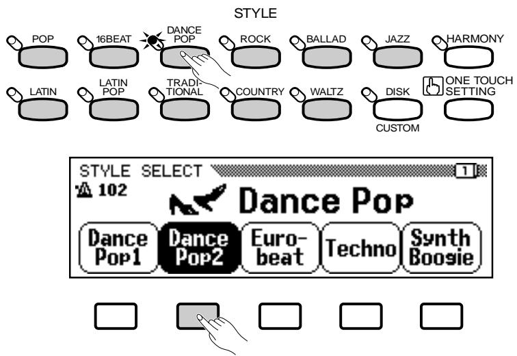 YAMAHA CVP-79A-CVP-69-CVP-69A-CVP-59S - Style Selection - 1