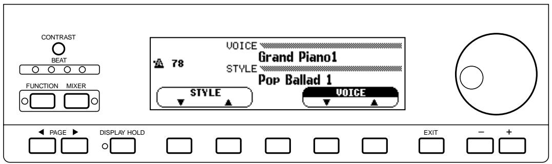 YAMAHA CVP-79A-CVP-69-CVP-69A-CVP-59S - General Operation: The Display & Related Controls - 1