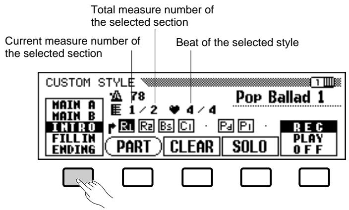 YAMAHA CVP-79A-CVP-69-CVP-69A-CVP-59S - Select the Section You Want to Record - 1