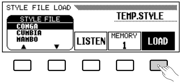 YAMAHA CVP-79A-CVP-69-CVP-69A-CVP-59S - Select a Memory Number & Load the Style - 1