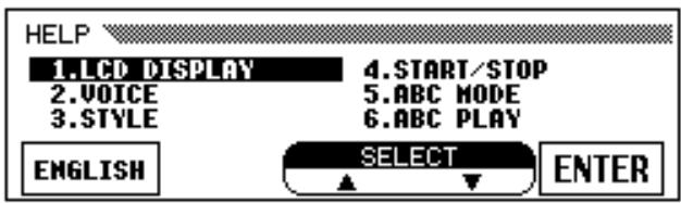 YAMAHA CVP-79A-CVP-69-CVP-69A-CVP-59S - The Help Function - 3