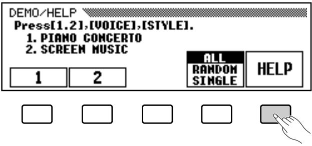 YAMAHA CVP-79A-CVP-69-CVP-69A-CVP-59S - The Help Function - 2