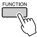 YAMAHA DGX-630 YPG-635 - Press the [FUNCTION] button. - 1