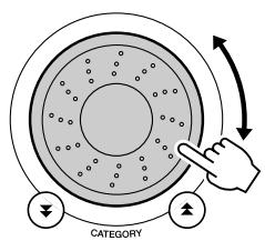 YAMAHA DGX-630 YPG-635 - Select a style. Use the dial to set - 1
