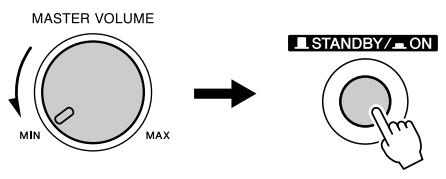 YAMAHA DGX-630 YPG-635 - Turning the Power On - 1