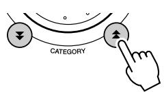 YAMAHA DGX-630 YPG-635 - Press the CATEGORY [▲] and [▼] buttons a number of times until the "Language" item appears. - 1