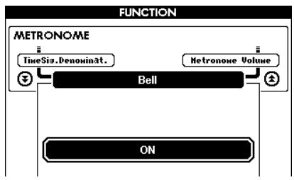 YAMAHA DGX-630 YPG-635 - Setting the Click bell sound - 3