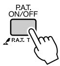 YAMAHA DGX-630 YPG-635 - Press the [P.A.T. ON/OFF] button. - 1