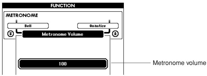 YAMAHA DGX-630 YPG-635 - Adjusting the Metronome Volume - 3