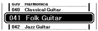 YAMAHA DGX-630 YPG-635 - Select the desired split voice. Watch the highlighted split voice and - 2