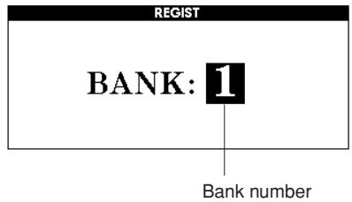 YAMAHA DGX-630 YPG-635 - Recalling a Registration Memory - 2