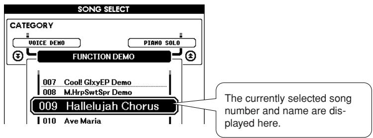 YAMAHA DGX-630 YPG-635 - Press the [EASY SONG ARRANGER] button. The Song Select display will appear. The currently sale - 2