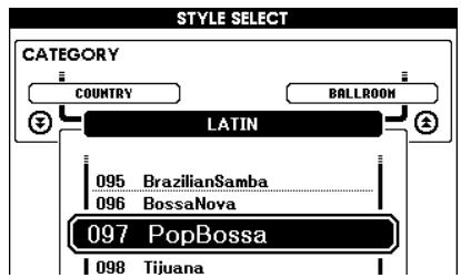 YAMAHA DGX-630 YPG-635 - Select a style. Use the dial to set - 2