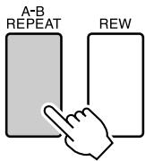 YAMAHA DGX-630 YPG-635 - Press the [A-B REPEAT] button a second time at the end of the section you want to repeat (the “B” point). - 2