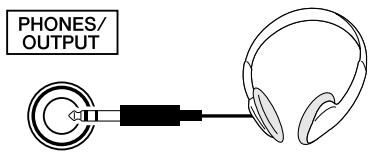 YAMAHA DGX-630 YPG-635 - Connecting Headphones (PHONES/OUTPUT Jack) - 1