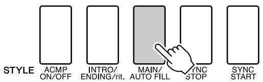 YAMAHA DGX-630 YPG-635 - Press the [MAIN/AUTO FILL] button. - 1
