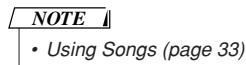 YAMAHA DGX-630 YPG-635 - Select a song. Press the [SONG] - 1