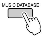 YAMAHA DGX-630 YPG-635 - Press the [MUSIC DATABASE] button. - 1