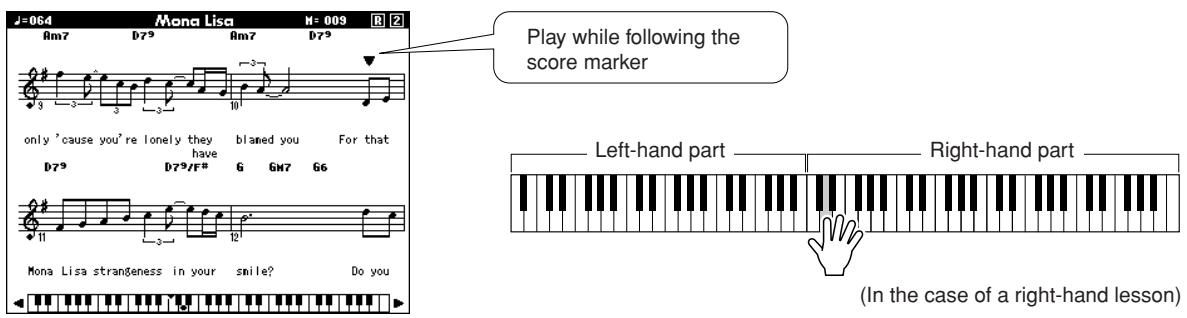 YAMAHA DGX-630 YPG-635 - Song playback will begin automatically when Lesson 2 is selected. - 1