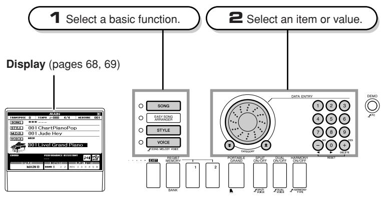 YAMAHA DGX-630 YPG-635 - Basic Operation - 2