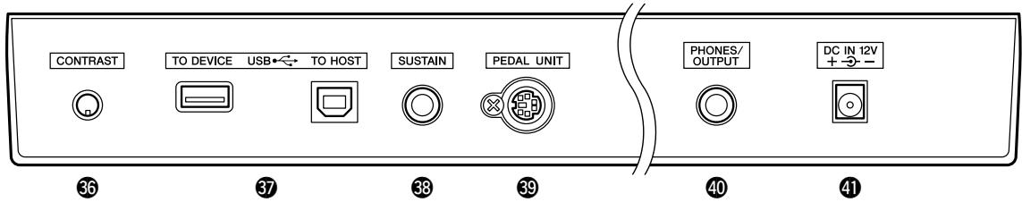 YAMAHA DGX-630 YPG-635 - Front Panel - 2