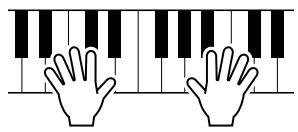 YAMAHA EZ-150 - Reproduisez la voix sélectionnée. - 1