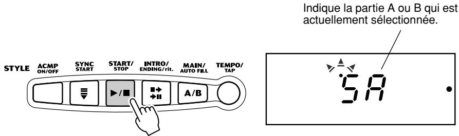 YAMAHA EZ-150 - En appuyant sur la touche [start/stop] - 1