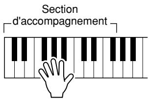 YAMAHA EZ-150 - Jouez la mélodie ou l'accord approprié avec le morceau. - 1