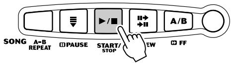 YAMAHA EZ-150 - Appuyez sur la touche [start/stop] pour arrêter lesson. - 1