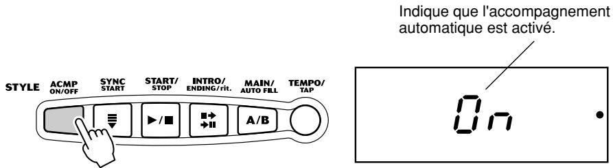 YAMAHA EZ-150 - Appuyez sur la touche [accompaniment on/off] - 1