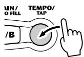 YAMAHA EZ-150 - Démarrage à l'aide de la fonction tap tempo - 1