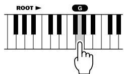 YAMAHA EZ-150 - Pour apprendre à jouer un accord spécifique - 3