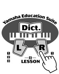 YAMAHA EZ-150 - Activez la fonction lesson et sélectionnez une étape. - 1