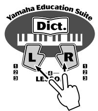 YAMAHA EZ-150 - Sélectionnez la partie (gauche ou droite) sur laquelle vous souhaitez travailler ainsi que l'étape de la façon. - 2