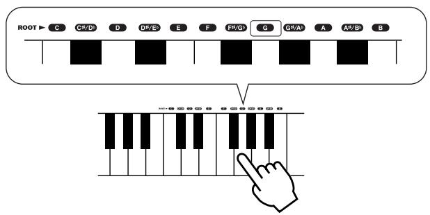 YAMAHA EZ-20 - Apprentissage des accords à l'aide de Dictionary - 4