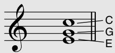 YAMAHA EZ-20 - Examples d'inversion pour la note C - 3