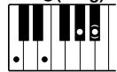 YAMAHA EZ-20 - Accords à plusieurs doigts dans le ton de Do [C] - 3