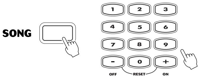 YAMAHA EZ-20 - Sélectionnez un morceau qui reconnaît la fonction Multi Pads. - 1