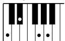 YAMAHA EZ-20 - Accords à plusieurs doigts dans le ton de Do [C] - 13