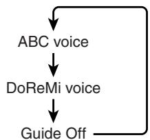 YAMAHA EZ-20 - Sélection de la voix ABC ou DoReMi - 3