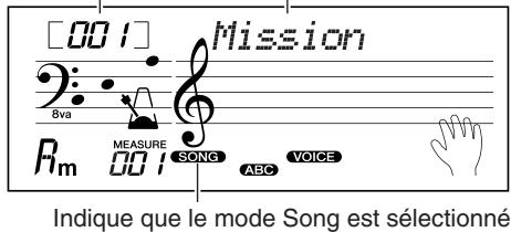 YAMAHA EZ-20 - Selection et reproduction d'un morceau - 3