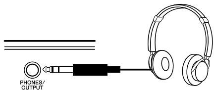 YAMAHA EZ-20 - Utilisation du casque d'écoute - 1